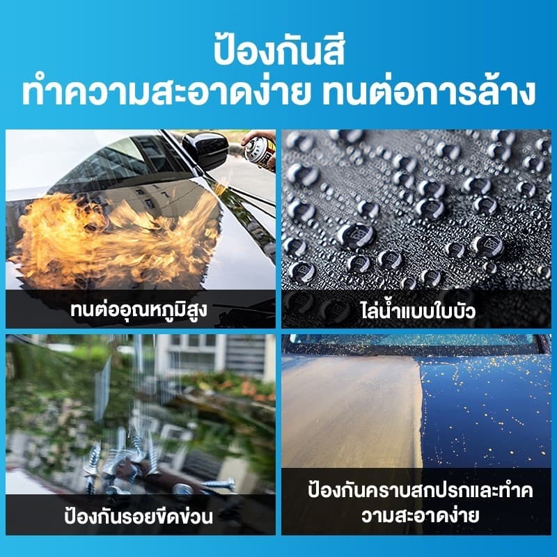 500ML น้ำยาเคลือบเงารถยนต์ WEEIPORS ไล่น้ำอย่างมีประสิทธิภาพ สูตรเสริมความเงา ฟิล์มเคลือบ สะดวก ใช้งานง่ายและหลากหลาย รูปที่ 4