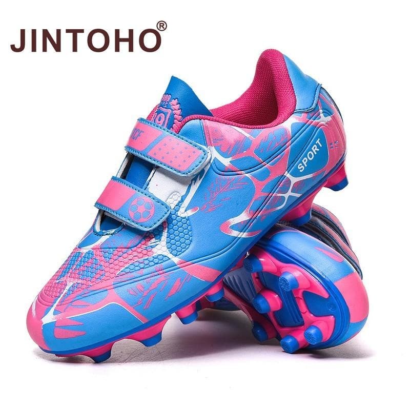 Jintoho รองเท้าฟุตบอลเด็ก cleats traning รองเท้าผ้าใบกีฬาฟุตบอลสําหรับชายหญิงเด็ก รองเท้ากีฬากันลื่นพื้นนุ่มขนาด 28-38