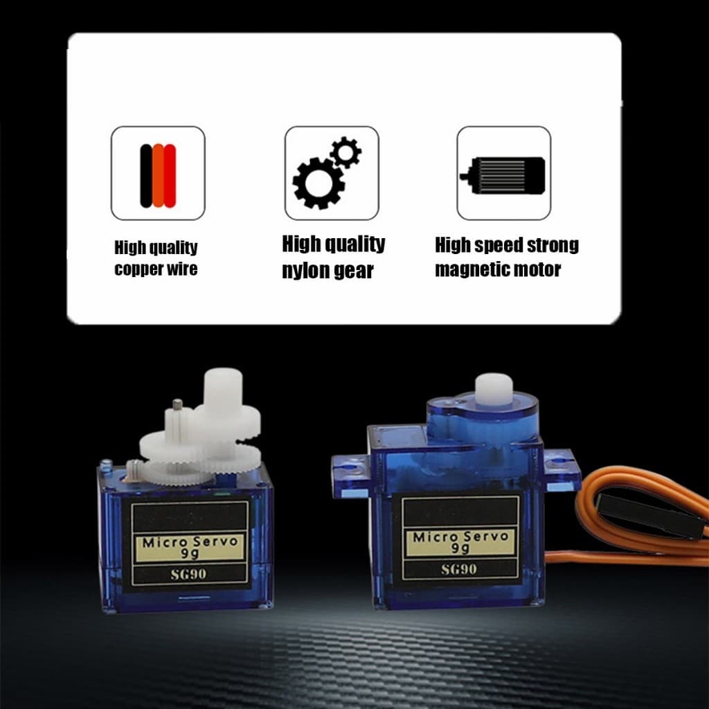 ร้านคนไทย! SG90 Servo Moto มอเตอร์เซอร์โว 180°360°สามารถใช้ได้กับบอร์ด Arduino และบอร์ดควบคุมอื่นๆ รูปที่ 9