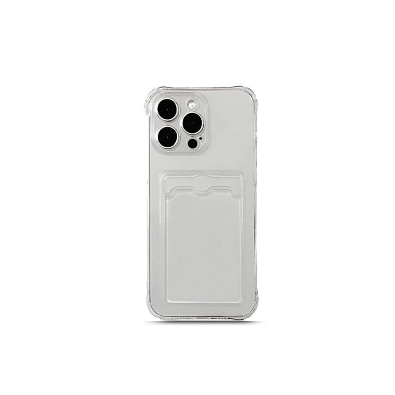 สินค้า ! เคส TPU ป้องกันตก ห่อครอบเต็ม สำหรับ iPhone16PROMAX 15 14 13 12 11 XS XR X 8P - เคสใส ตัวจัดการบัตร รูปที่ 8