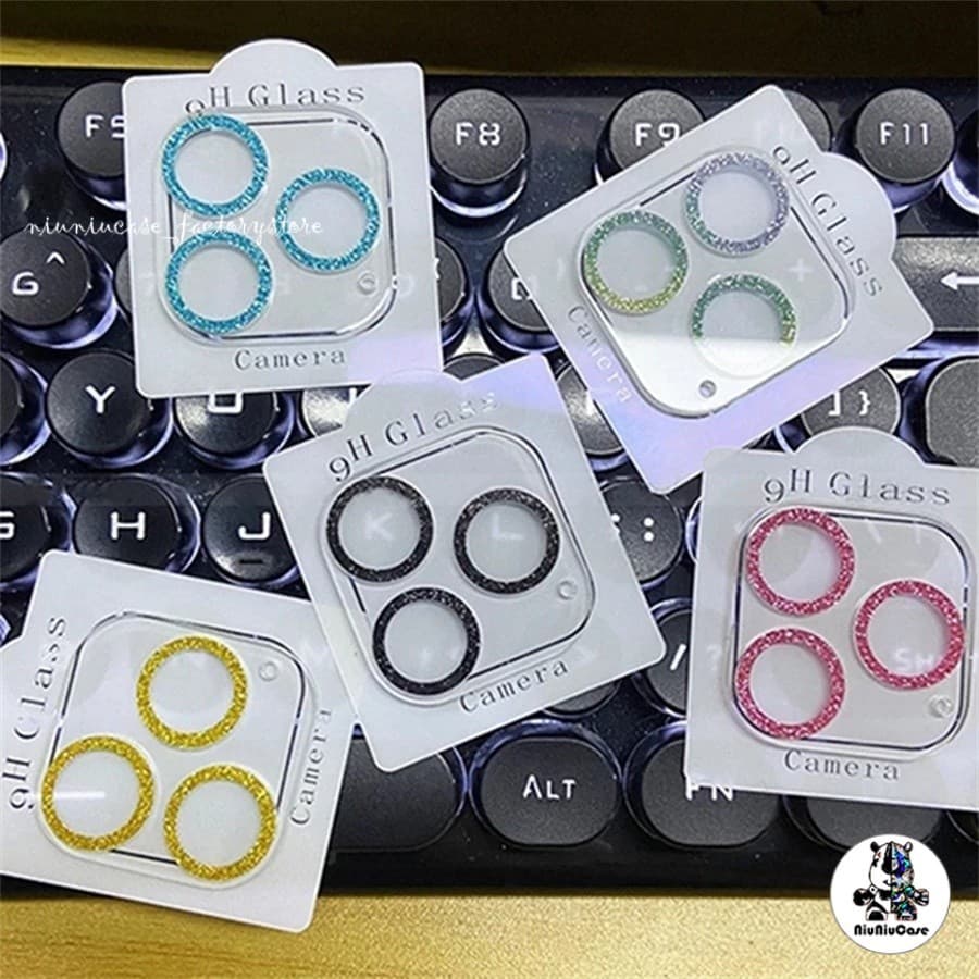 ฟิล์มกล้อง for iPhone 11 13 15 12 14 Pro Max 16 Pro Max 12 Mini 13 Mini ฟิล์มกล้องไอโฟน ฟิล์มกระจก ฟิล์มเลนส์กลิตเตอร์ รูปที่ 5