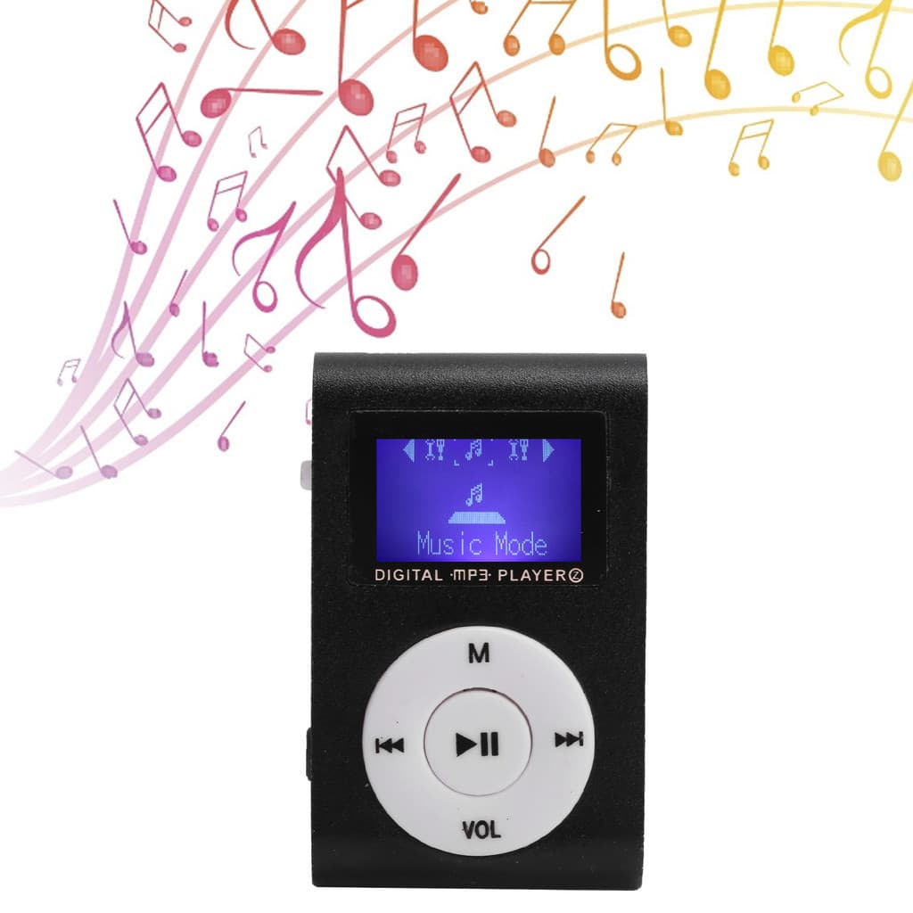 Spr- เครื่องเล่นเพลง MP3 ขนาดเล็กแบบพกพากีฬา BackClip หน้าจอ LCD MP3 รองรับการ์ดหน่วยความจํา รูปที่ 4