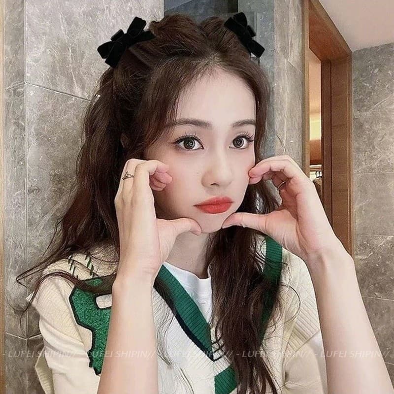 โบว์ขนาดเล็กและคลิปหน้าผากสำหรับผูกผมแบบเรียบ รูปที่ 5