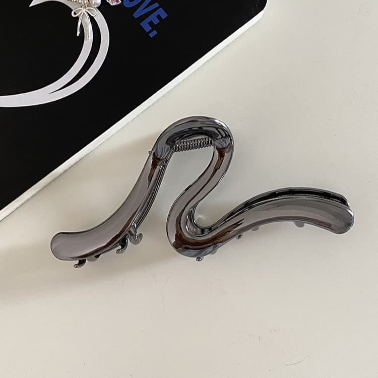 2024 Minimalist Cool Style Line Metal Grab Clip High-End Shark Clip รูปที่ 8