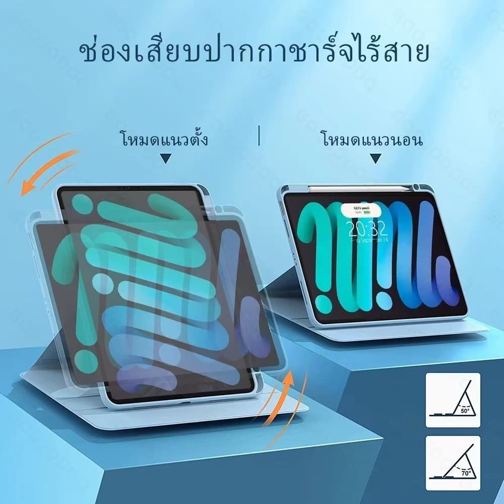 เคสแท็บเล็ต Xiaomi สําหรับ Xiaomi Pad 7 6 5 redmi pad se11 เสี่ยวมี่ แพด 5 6Pro 11inch Pad 6pro 7pro Mi Pad 6s แฟชั่น 360° เคสอะคริลิคใส กรณีแม่เหล็ก เคส Xiaomi รูปที่ 5