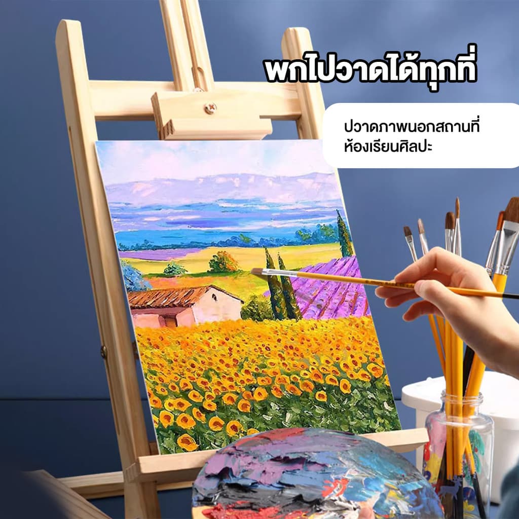 Ohayo กระดานวาดภาพสีน้ำมัน ผ้าฝ้ายแท้ กระดานร่างภาพ น้ำหนักเบา พกพาสะดวก มีให้เลือกหลายขนาด ผ้าใบวาดภาพ รูปที่ 4