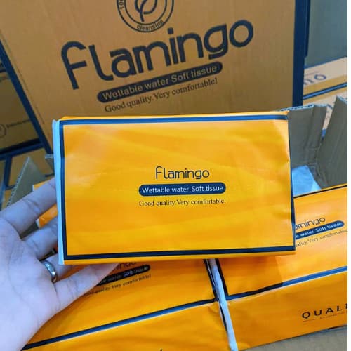 Flamingo นุ่มละมุน ไร้ขุย กระดาษทิชชู่ หนา 4 ชั้น 360 แผ่น GB/T20808 ราคาคุ้มค่า ใช้ทั้งเดือน รูปที่ 4