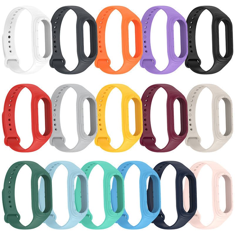 กรณีซิลิโคนสายรัดสำหรับ for Xiaomi Mi Band 10 9 8 กีฬายางวงครอบคลุมหน้าจอ อุปกรณ์เสริมสำหรับ for Mi Band 10/9/8 NFC รูปที่ 3