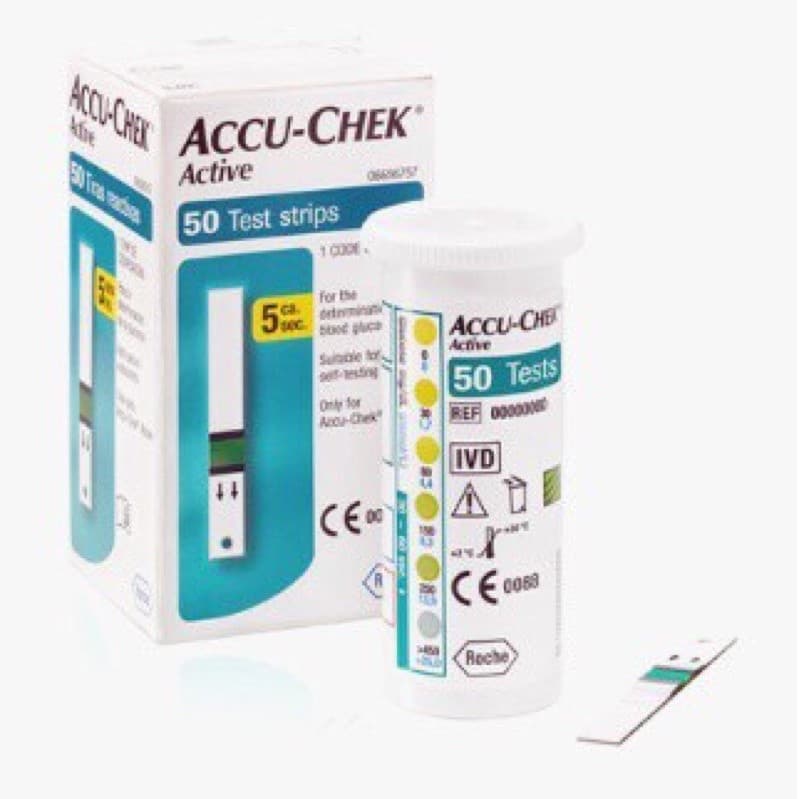 Accuchek Active แผ่นตรวจน้ำตาลในเลือด กล่องละ 50 แผ่น สินค้ามีกล่องทุกชิ้น รูปที่ 6
