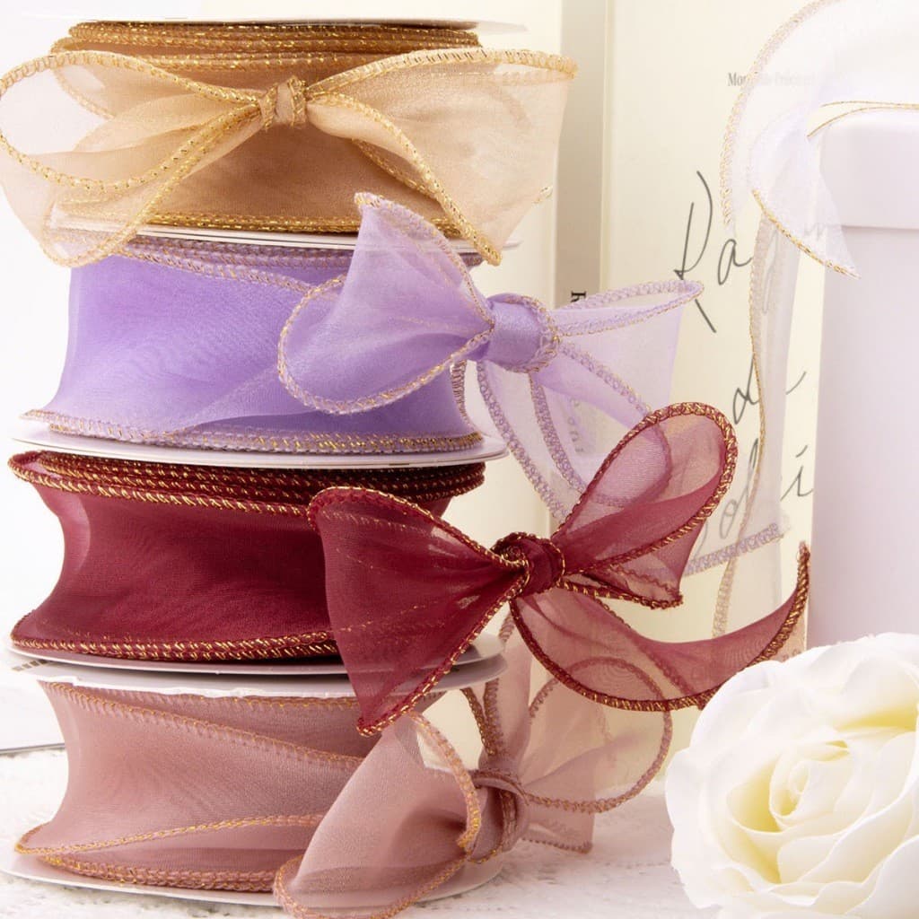 ริบบิ้น ผ้าซาติน หน้ากว้า 2.5CM/ยาว10หลา ริบบิ้นทำโบว์ ริบบิ้นห่อของขวัญ ตกแต่ง ริบบิ้นสำหรับงานตกแต่ง รูปที่ 2