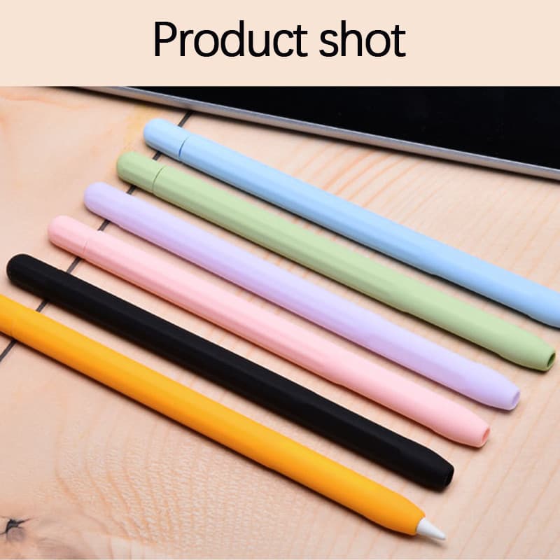 เคสปากกาสไตลัส ซิลิโคน หลากสี อุปกรณ์เสริม For Apple Pencil 2 Pencil 1 2 Soft silicone Sleeve ปอกปากกา Pencil ปลอกปากกา รูปที่ 2