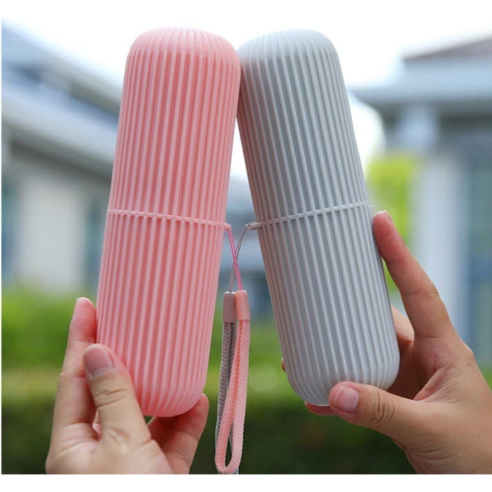 กล่องเก็บแปรงสีฟันแบบพกพา กล่องเก็บแปรงสีฟัน กระบอกพลาสติก G2721 รูปที่ 6