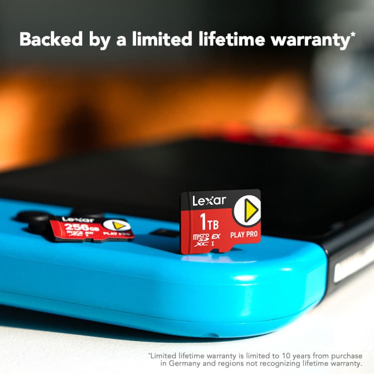 LEXAR MicroSD PLAY PRO EXPRESS 256GB / 512GB / 1TB Up to 900/600MB/s for Nintendo รูปที่ 4