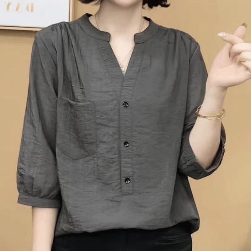 เสื้อคลุมแขนครึ่งสไตล์คลาสสิก ออกแบบให้สวมใส่ง่ายและทำให้ดูเพรียว เหมาะสำหรับฤดูร้อน รูปที่ 8