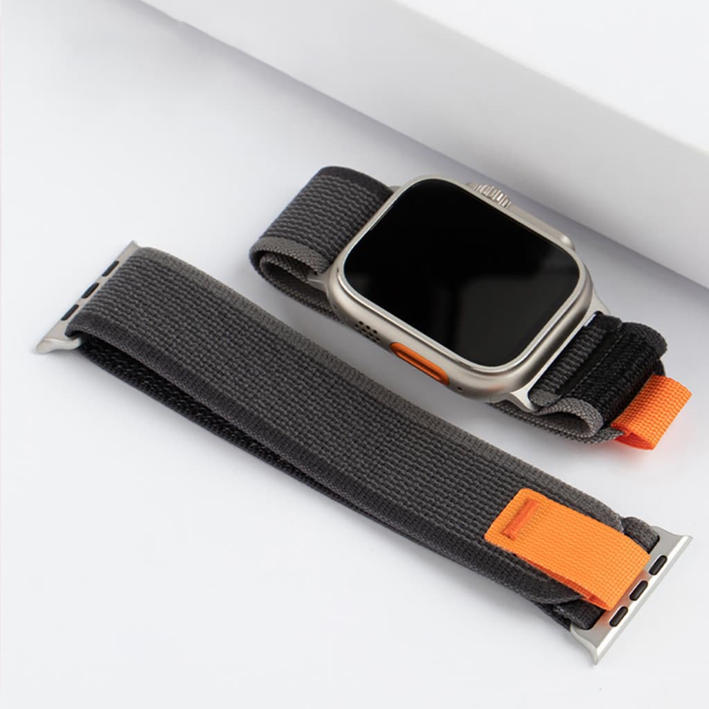 สายคล้องคอไนล่อนกีฬา for Smart Watch Ultra/SE 3 2 49มม. 45มม. iwatch Series 11 10 9 8 7 46 38 มม 40 มม 41 มม 42 มม 44 มม รูปที่ 8