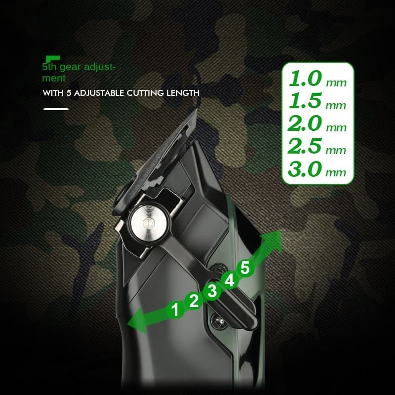 Wmark ปัตตาเลี่ยนผม NG-8080 ปัตตาเลี่ยนไฟฟ้าความเร็วสูงแบบปรับได้ไฟฟ้าชาร์จร้านทําผม รูปที่ 9