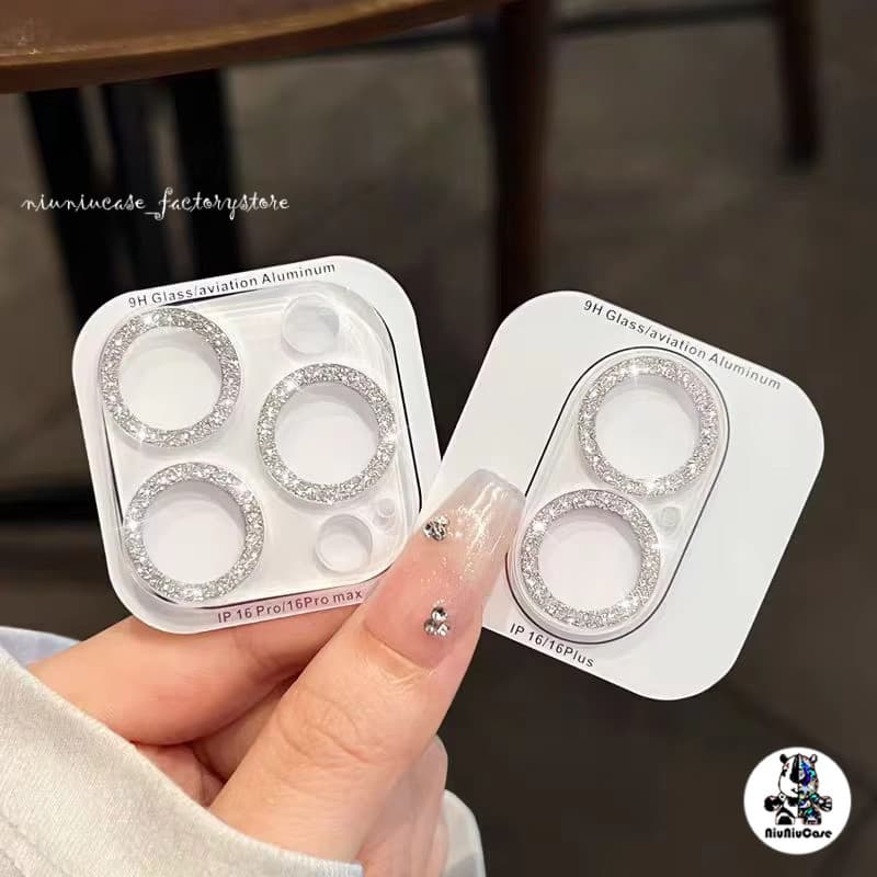 ฟิล์มกล้อง for iPhone 11 13 15 12 14 Pro Max 16 Pro Max 12 Mini 13 Mini ฟิล์มกล้องไอโฟน ฟิล์มกระจก ฟิล์มเลนส์กลิตเตอร์ รูปที่ 4