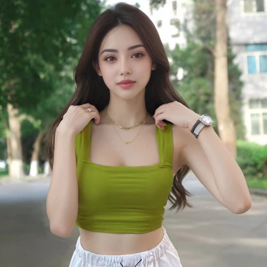 เสื้อยืดทรงสวยสำหรับสาวๆ แบบเอวสูง รูปที่ 8