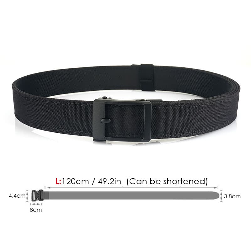 เข็มขัดวงล้อไนลอน 3.8 ซม. กว้าง Double-layer Hard เข็มขัดผู้ชาย 1100D ไนลอนโลหะหัวเข็มขัดอัตโนมัติ รูปที่ 4