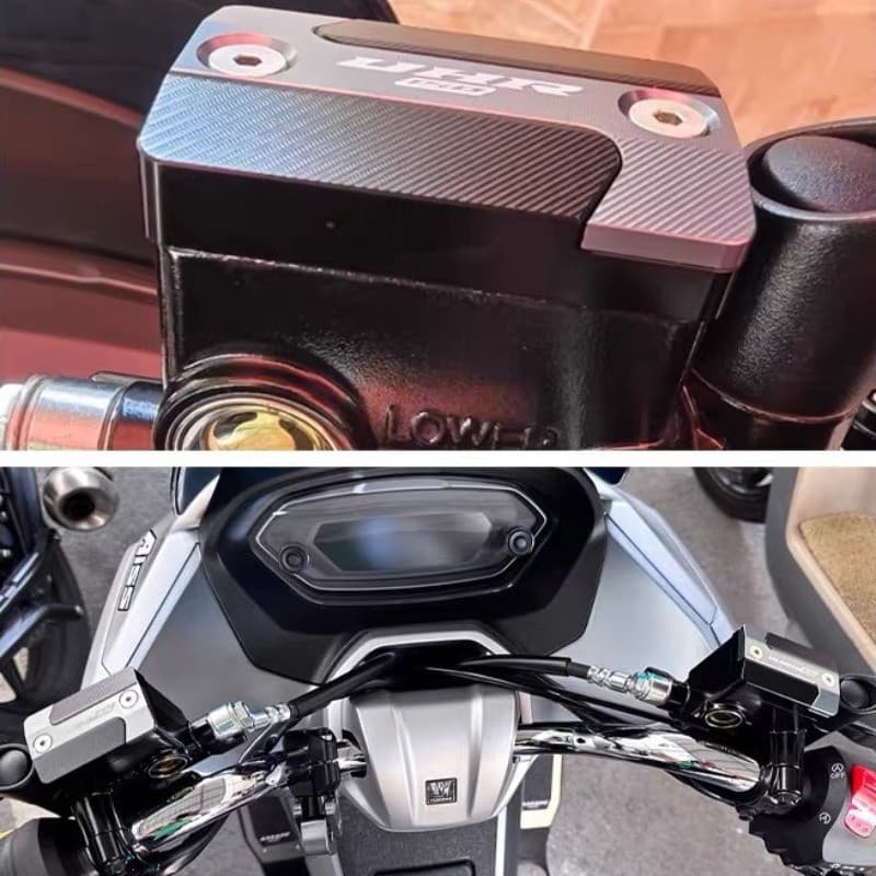 ฝาครอบปั๊มน้ำมันเบรกบน Honda PCX125/150/160 ฝาถ้วยน้ำมันอลูมิเนีย อลูมิเนียมแท้ ตรงรุ่น ไม่เป็นสนิม รูปที่ 8