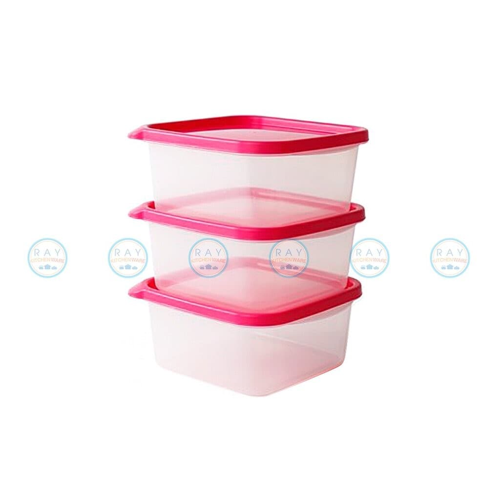 Super Lock กล่องถนอมอาหาร 850 ml 3 ใบ ฝาปิด Chef Box 6052 Micronware Lunch box กล่องเก็บของสดเข้าไมโครเวฟ กล่องแช่เย็น รูปที่ 5