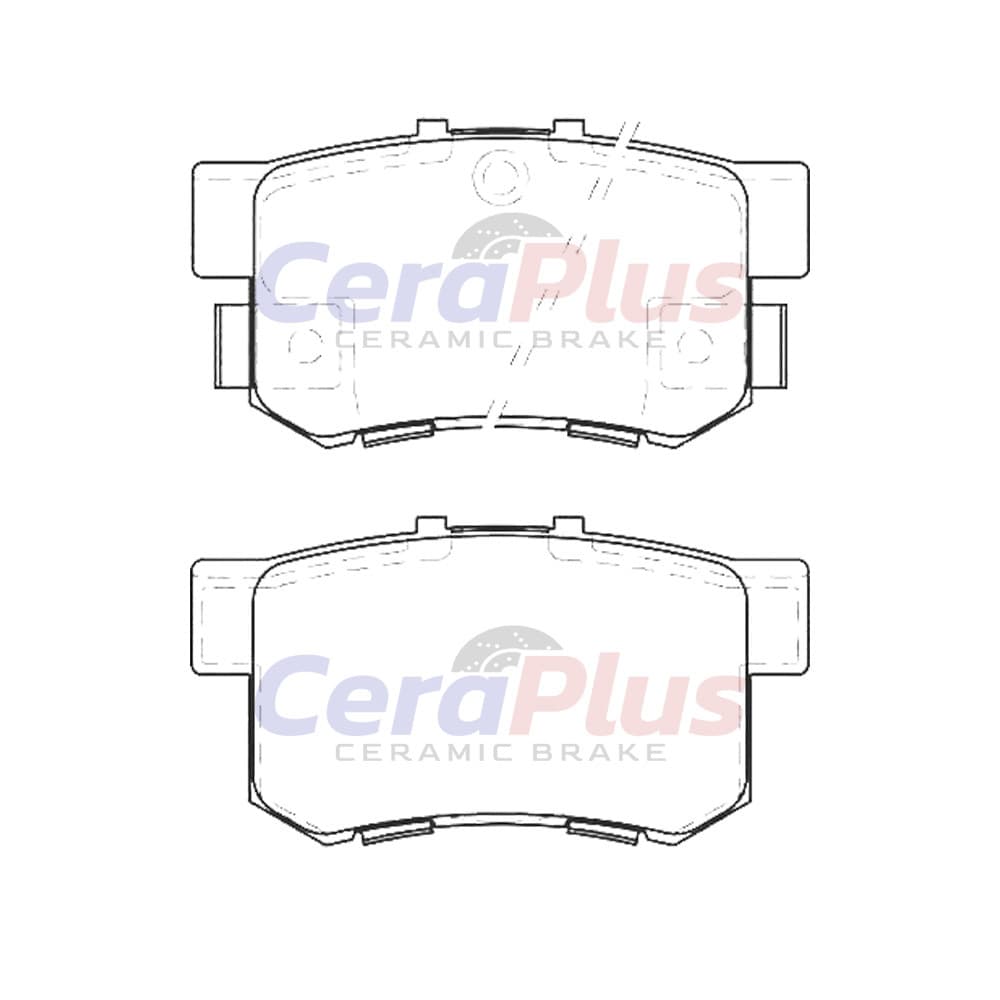 ผ้าเบรค CeraPlus HONDA CIVIC FD 1.8 2006-2012 CIVIC FB 1.8 S 2012-2015 ผ้าเบรคเซรามิค รูปที่ 3