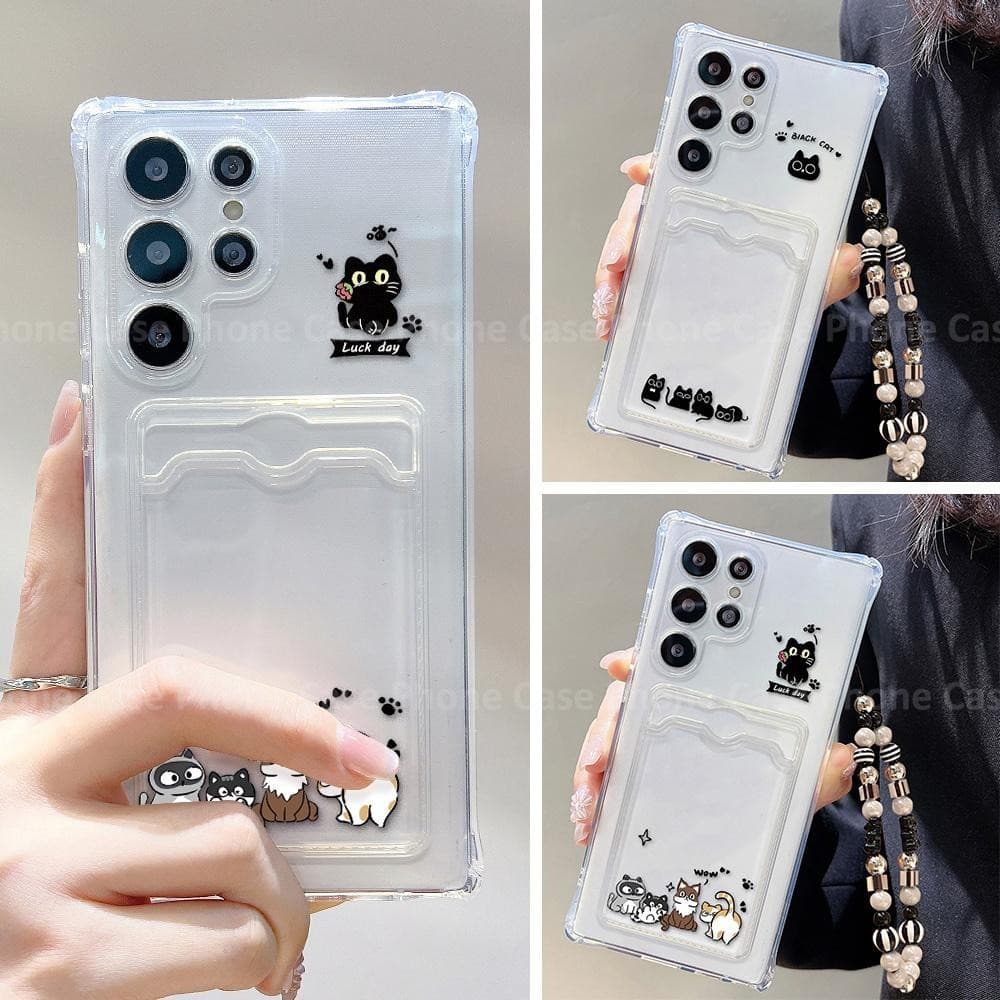 Lucky Cat เคส For Samsung A06 A16 A54 A15 A36 A22 A55 A56 A05S A07 A17 A35 A25 A26 A12 A13 A14 A52 A53 A37 S24 S25 S26 รูปที่ 1