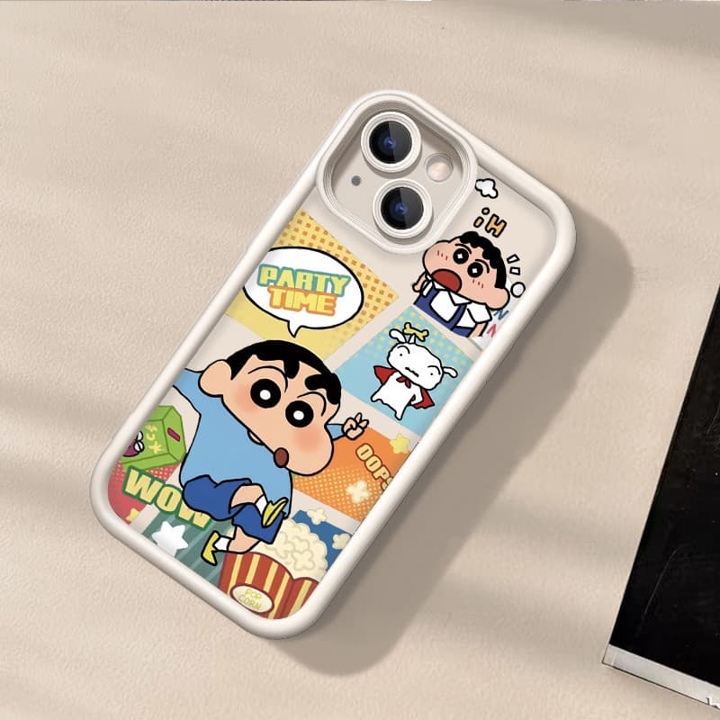 กรณี shinchan คดีโอปโป Oppo A11 A15 A16 A17 A5 A7 A31 A33 A55 A77 A78 A38 A32 Reno5 F19 A54 ซอฟท์เคส เคสโทรศัพท์ รูปที่ 6