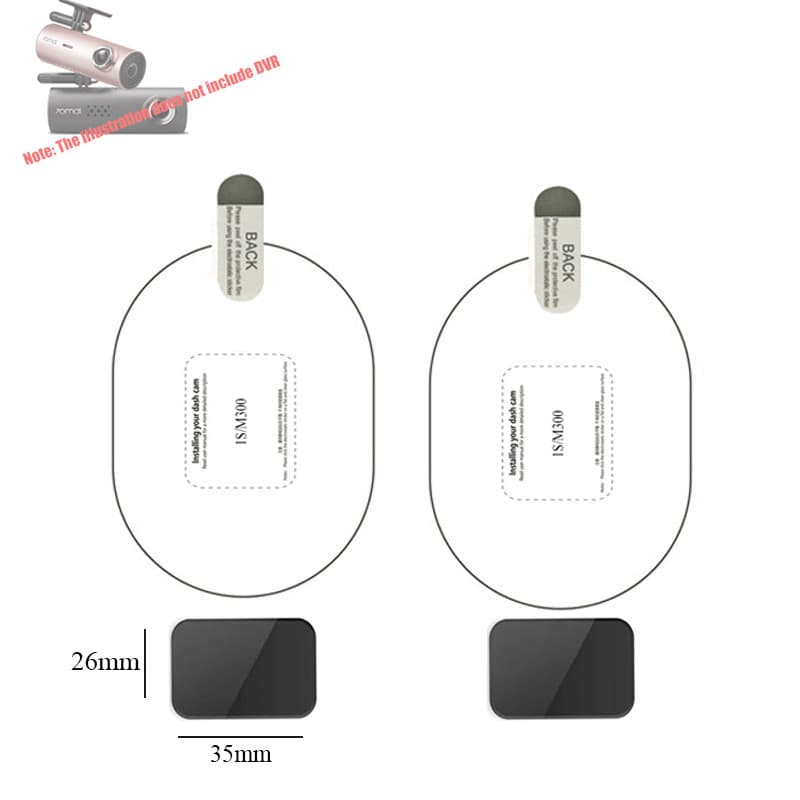 แพ็คเกจ 2 ชุด สําหรับ 70MAI YI A200 1S/M300 A800 A400 Pro/D02/Lite/D08 A500S RC06 M500 3M สติกเกอร์ไฟฟ้าสถิตทนความร้อน 3M ตัวยึดกาวสําหรับ Dashcam 70 mai รูปที่ 6