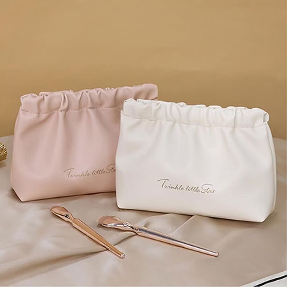 กระเป๋าเครื่องสําอาง แบบบีบเปิดพกพาสะดวก หนัง PU กระเป๋าเก็บของ Makeup bag จัดระเบียบ เอนกประสงค์ ลิปสติก BAG9 รูปที่ 7