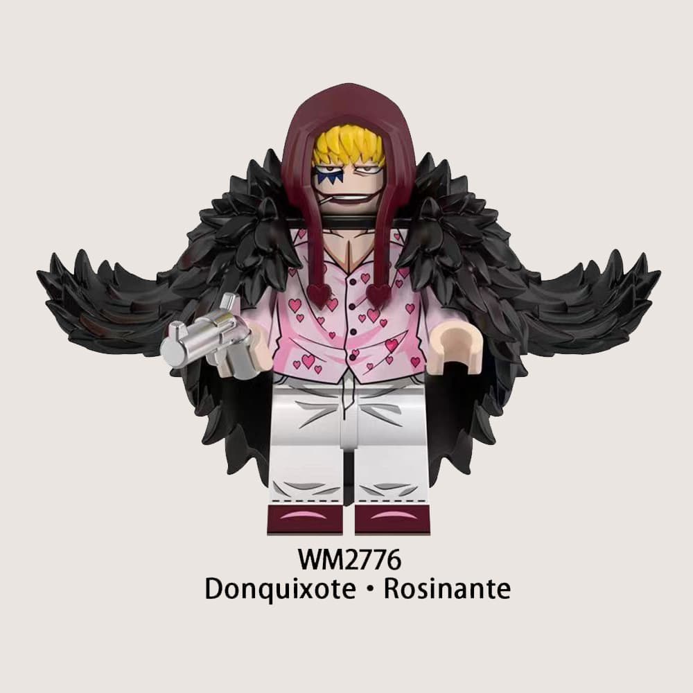 WM6190 อะนิเมะ One Piece จระเข้ Hancock Donquixote Jinbe Dracule Mihawk Buggy บล็อกของเล่นเด็ก รูปที่ 8