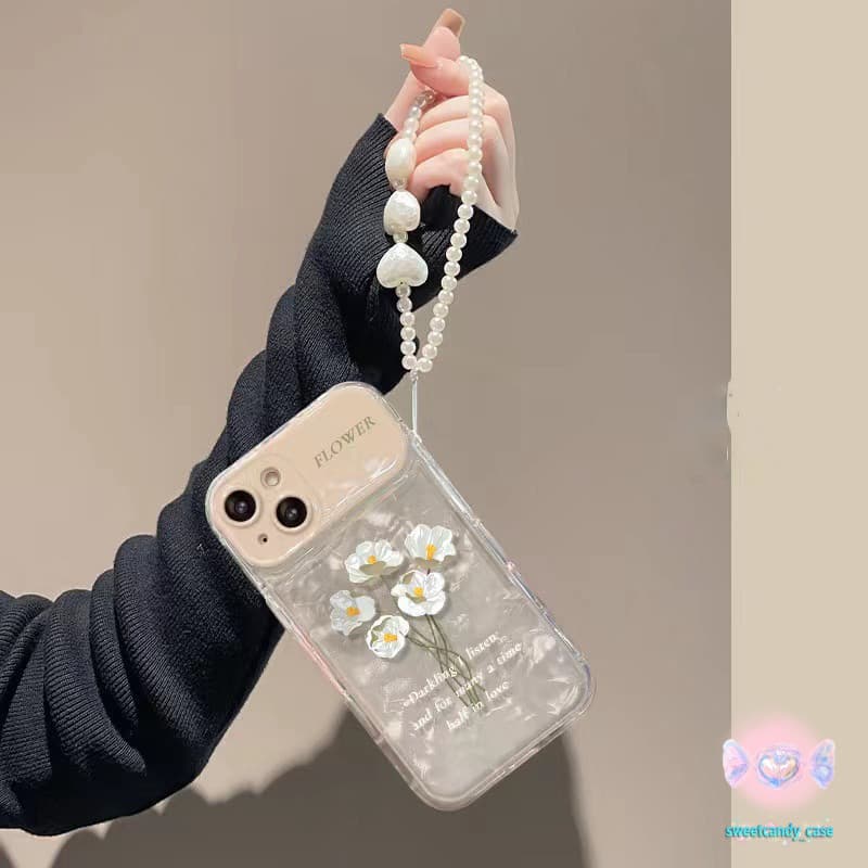 สําหรับ iPhone X XR XSสูงสุด 11 13 15 12 Pro Max 7 8 14 15 Plusดอกไม้vanity Mirrorเคสโทรศัพท์ซิลิโคนAnti-Fall case รูปที่ 3