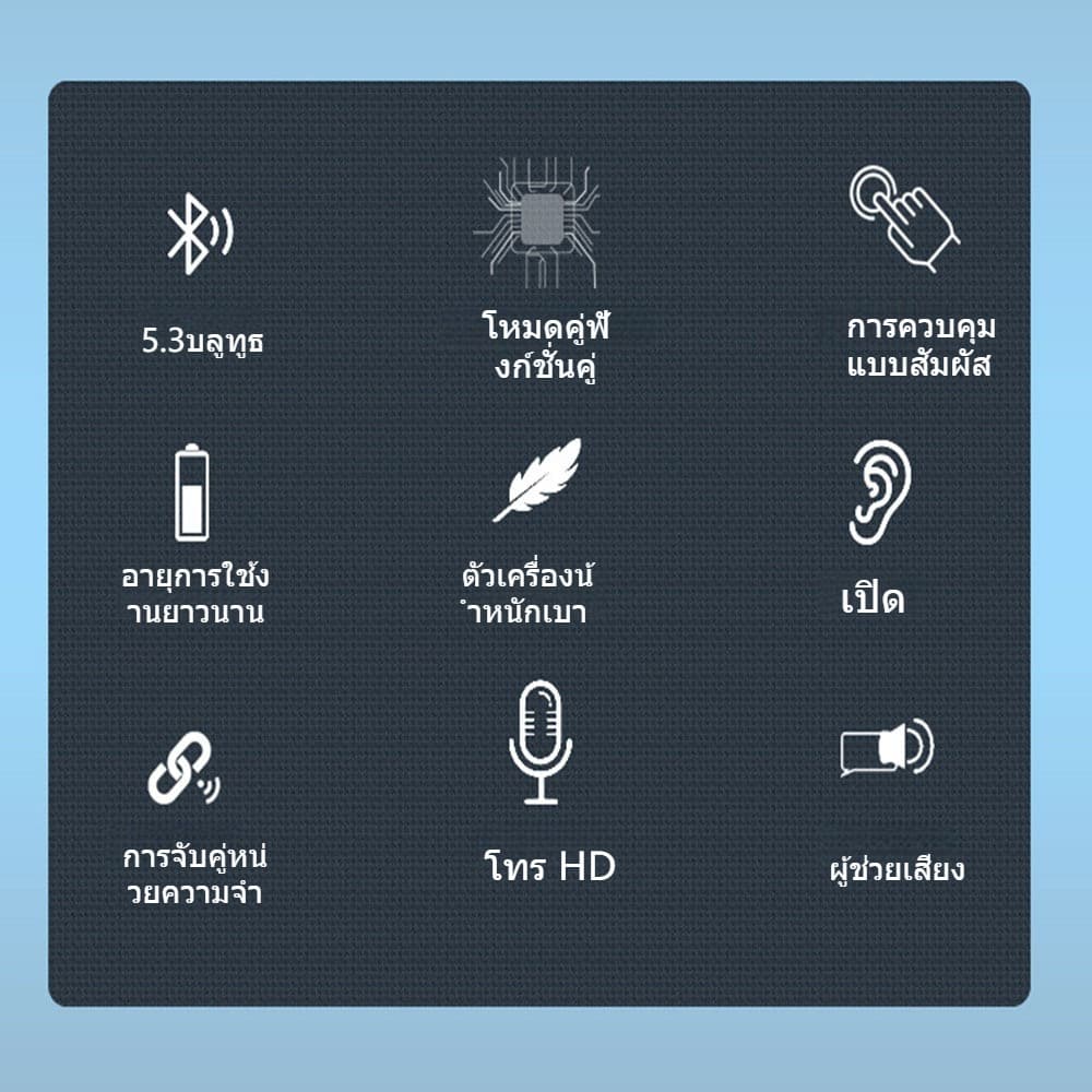 HIFI หูฟังบลูทูธ ไม่มีในหู Bluetooth 5.3 หูฟังออกกำลังกาย รูปที่ 8
