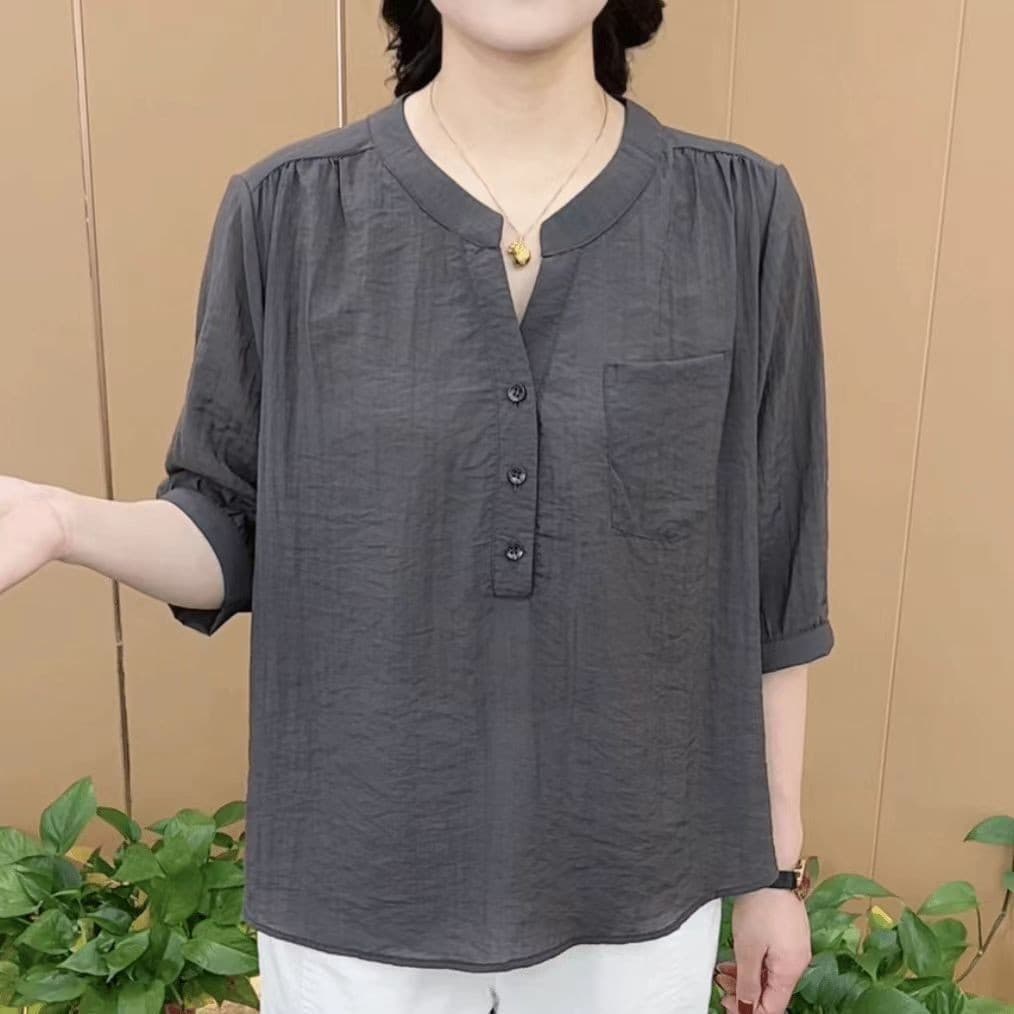 เสื้อคลุมแขนครึ่งสไตล์คลาสสิก ออกแบบให้สวมใส่ง่ายและทำให้ดูเพรียว เหมาะสำหรับฤดูร้อน รูปที่ 5