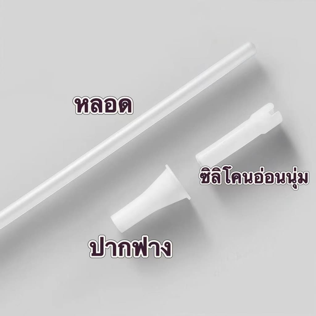 หลอดดูดน้ำพลาสติก หลอดใส่ขวดน้ำ หลอด ยาว 29/31/37 ซม หางงอได้ รูปที่ 7