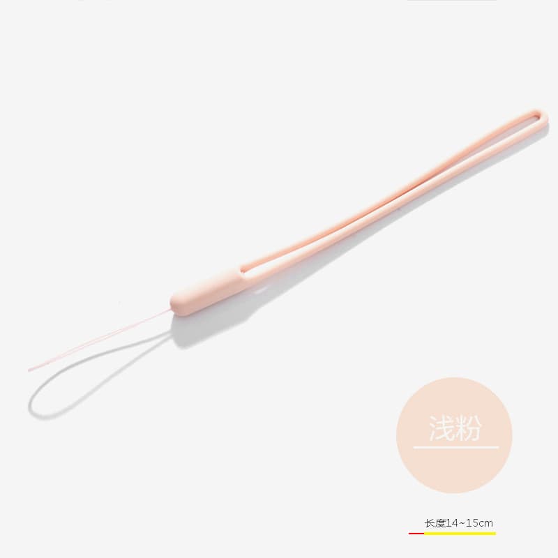 สายคล้องโทรศัพท์มือถือ สไตล์วินเทจ เชือกเส้นเล็ก แบบเรียบง่าย Silicone Phone Lanyard รูปที่ 8