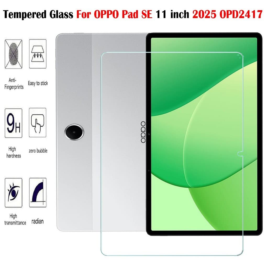 ฟิล์มกระจก แบบใส นิรภัย ออปโป้ แพด เอสอี Tempered Glass Screen Protector For OPPO Pad SE 2025 OPPO Pad neo รูปที่ 1