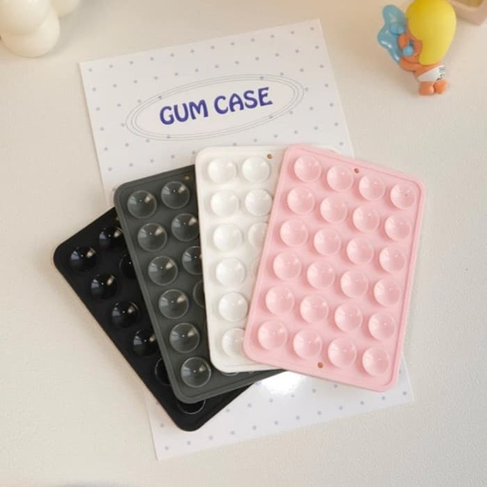 โปร่งใส Backed ซิลิโคนดูด Pad สําหรับโทรศัพท์ติดตั้งถ้วยดูด Backed กาวยางซิลิโคน Sucker Pad สําหรับ Fixed Pad รูปที่ 2