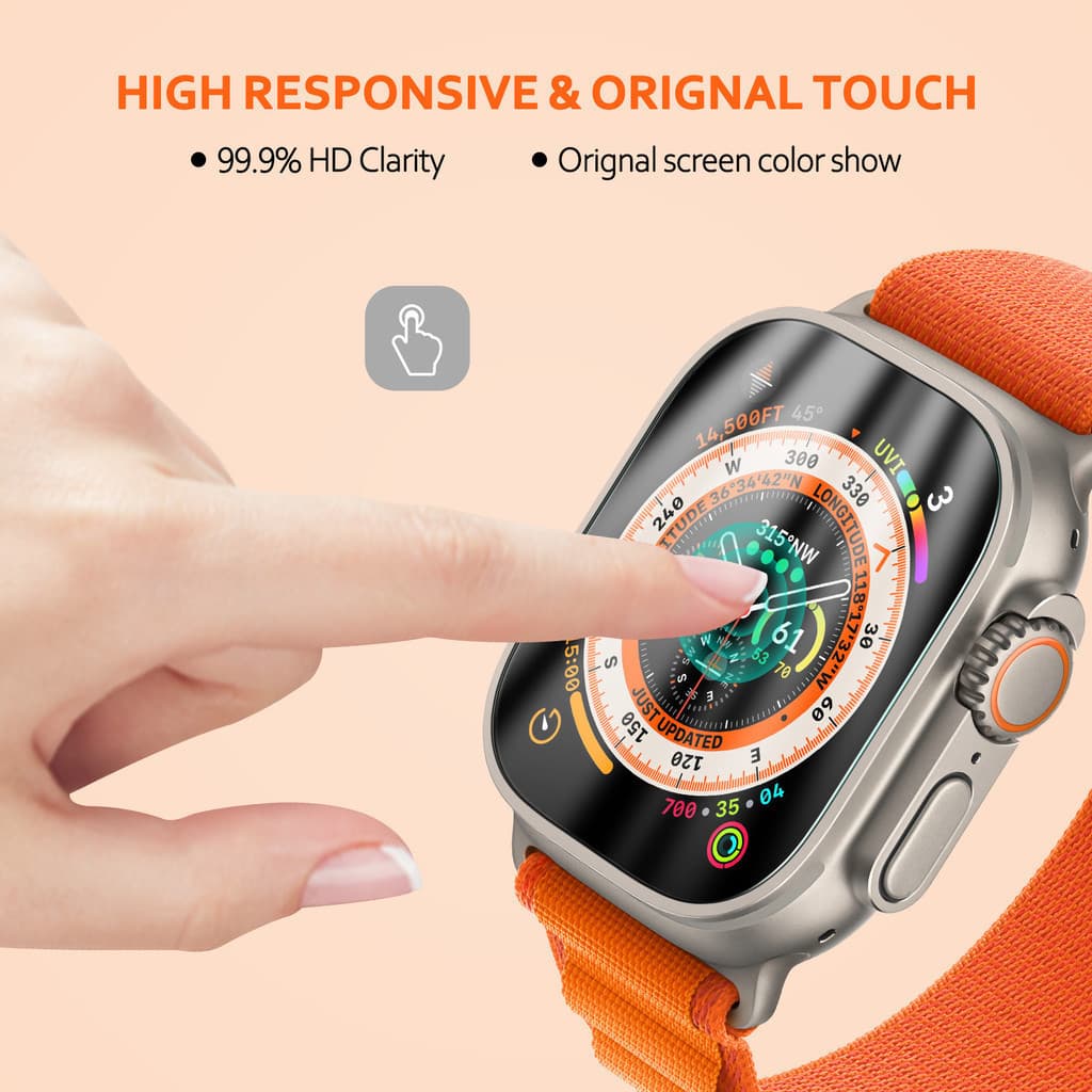 ฟิล์มกันรอยหน้าจอแบบอ่อนสำหรับ iWatch Apple Watch Series 11 10 9 8 7 6 5 4 4 3 1 SE/ULTRA 3 2 49 38 40 42 44 46มม. 45มม. รูปที่ 7