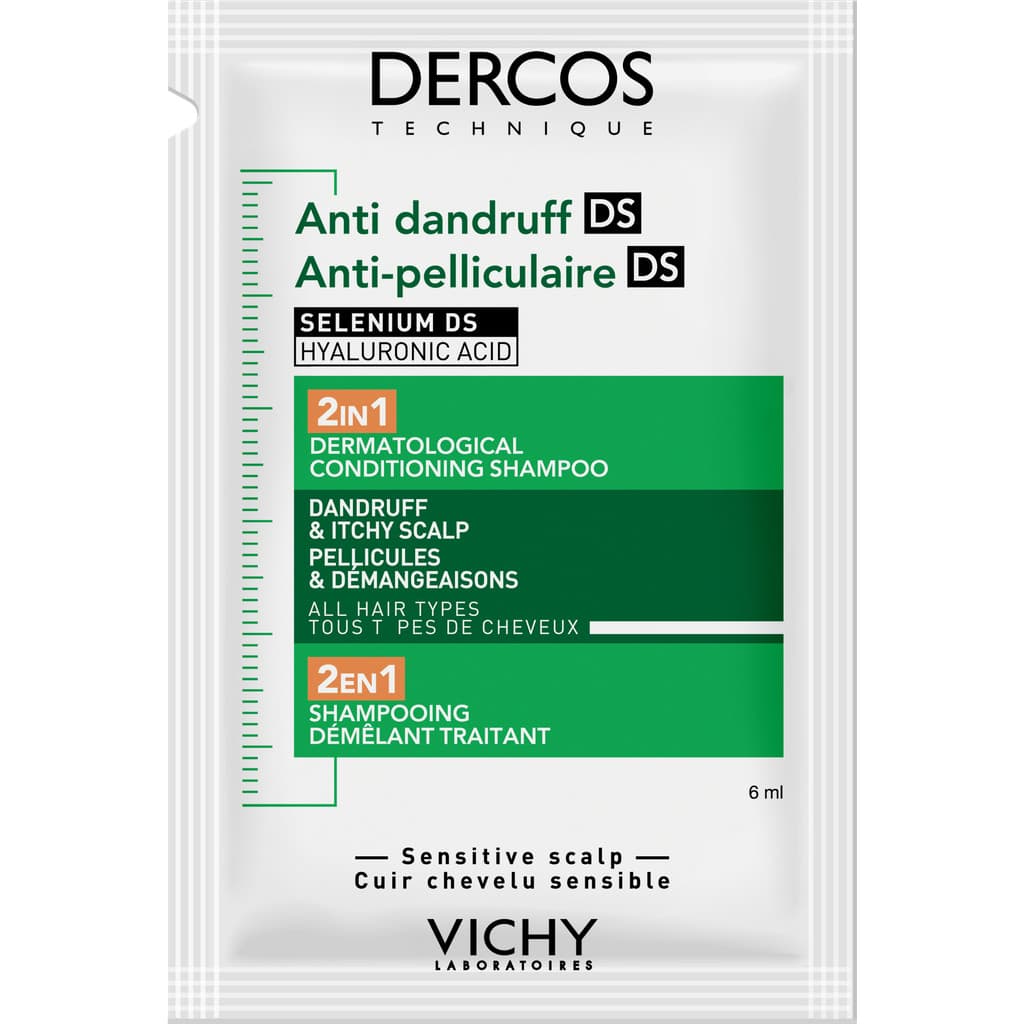 VICHY Dercos Anti-Dandruff 2 in 1 Shampoo 6ml รูปที่ 1