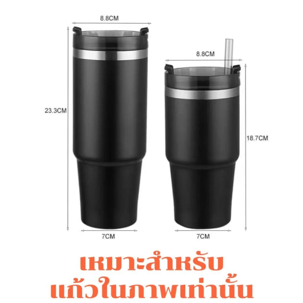 ฝาแก้วสําหรับ 20oz/25oz/30oz ใช้กับ 600ml/750ml/890ml/900ml ใช้ได้กับ TYESO, MUG, Stanley และเหยือกแก้วอื่น ๆ โปร่งใส สีดํา สีแดง สีชมพู สีเขียว สีฟ้า สีม่วง รูปที่ 2