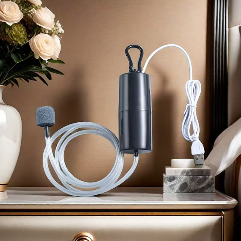 เครื่องปั๊มออกซิเจน ชาร์จ USB ขนาดเล็ก ปั้มออกซิเจน ออกซิเจนตู้ปลา อ๊อกซิเจนปลา สําหรับตู้ปลา ตกปลา ปั้มอ๊อกซิเจน รูปที่ 3