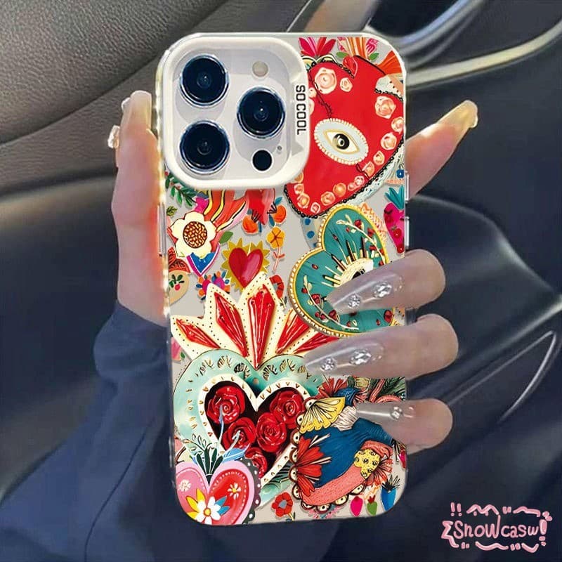 เคส OPPO A17 A57 A3s A18 A53 A16 A58 A7 A17K A5 A38 A54 A12 A77 A15 A9 A5s A78 Reno 16F ดวงอาทิตย์ดวงดาวสีสร้างสรรค์รัก รูปที่ 7