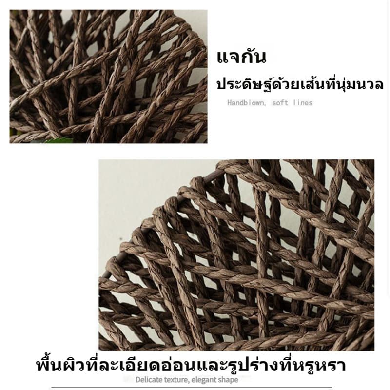 ดอกกุหลาบจำลองแขวนผนัง การตกแต่งภายใน ดอกไม้หวาย สีสันสดใส แขวนผนังจำลองดอกไม้ การตกแต่งสวน รูปที่ 7