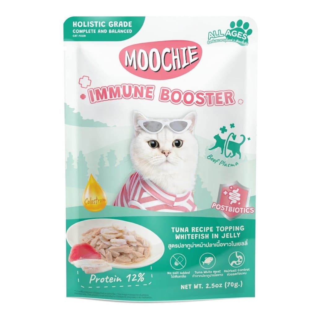 Moochie มูชี่ อาหารเปียกแมว สูตร Complete & Balanced ทำจากปลาเนื้อขาว ไม่เติมเกลือ ขนาด 70g รูปที่ 3