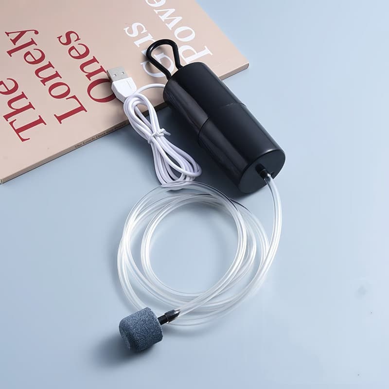 เครื่องปั๊มออกซิเจน ชาร์จ USB ขนาดเล็ก ปั้มออกซิเจน ออกซิเจนตู้ปลา อ๊อกซิเจนปลา สําหรับตู้ปลา ตกปลา ปั้มอ๊อกซิเจน รูปที่ 2