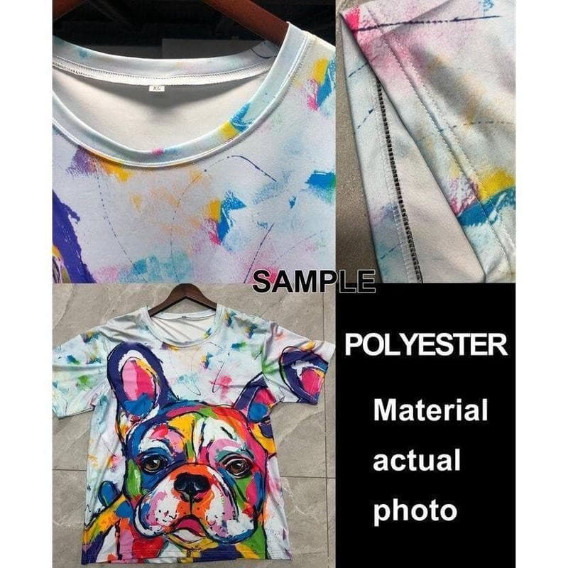 เสื้อยืดแขนสั้นผู้หญิง สไตล์เรโทร พิมพ์ลายฤดูร้อน ใส่สบาย อินเทรนด์ เหมาะสำหรับสตรีท ท็อป รูปที่ 4