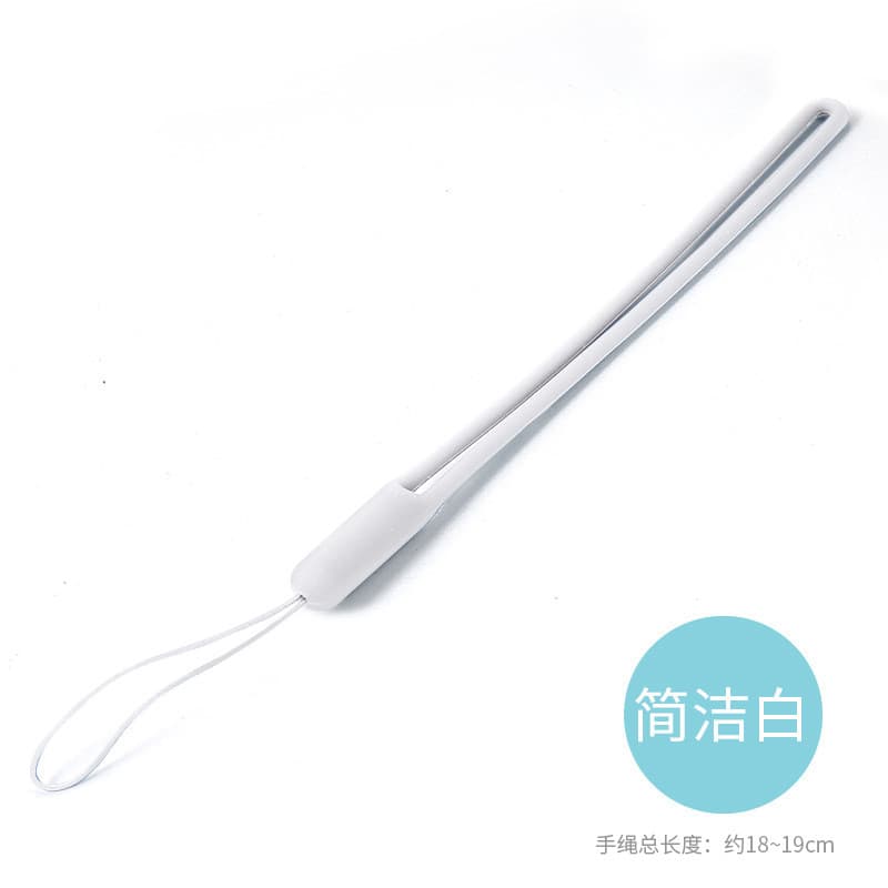 สายคล้องโทรศัพท์มือถือ สไตล์วินเทจ เชือกเส้นเล็ก แบบเรียบง่าย Silicone Phone Lanyard รูปที่ 7