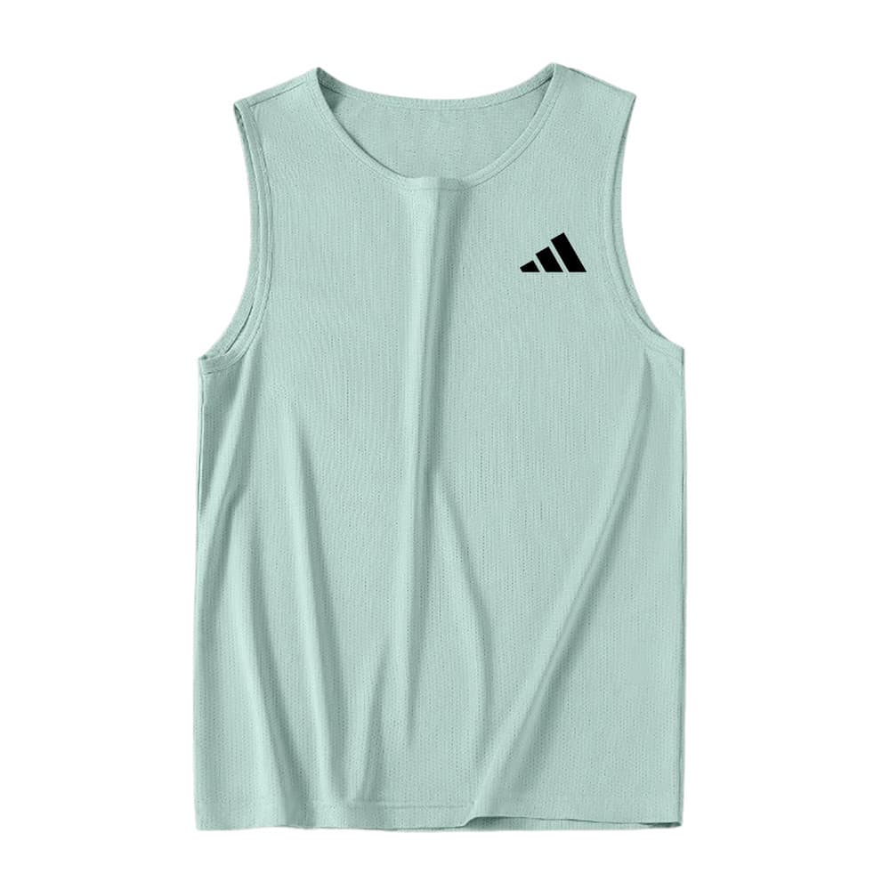 เสื้อกล้ามผู้ชายสำหรับกรีฑาและฟิตเนส แขนกุดแห้งเร็ว รูปที่ 6
