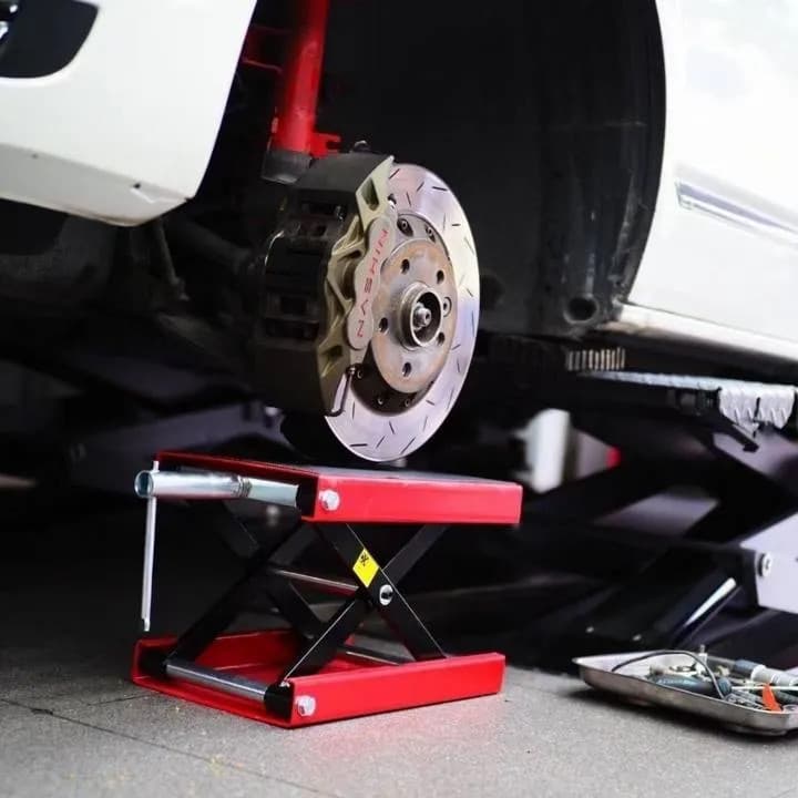 500KG แม่แรงยกรถ สแตนยกรถมอไซค์ ขาตั้งยกรถจักรยานยนต์ motorcycle lift stand แจ็คยกยกรถจักรยานยนต์ ปรับความสูงสุด 34CM รูปที่ 9